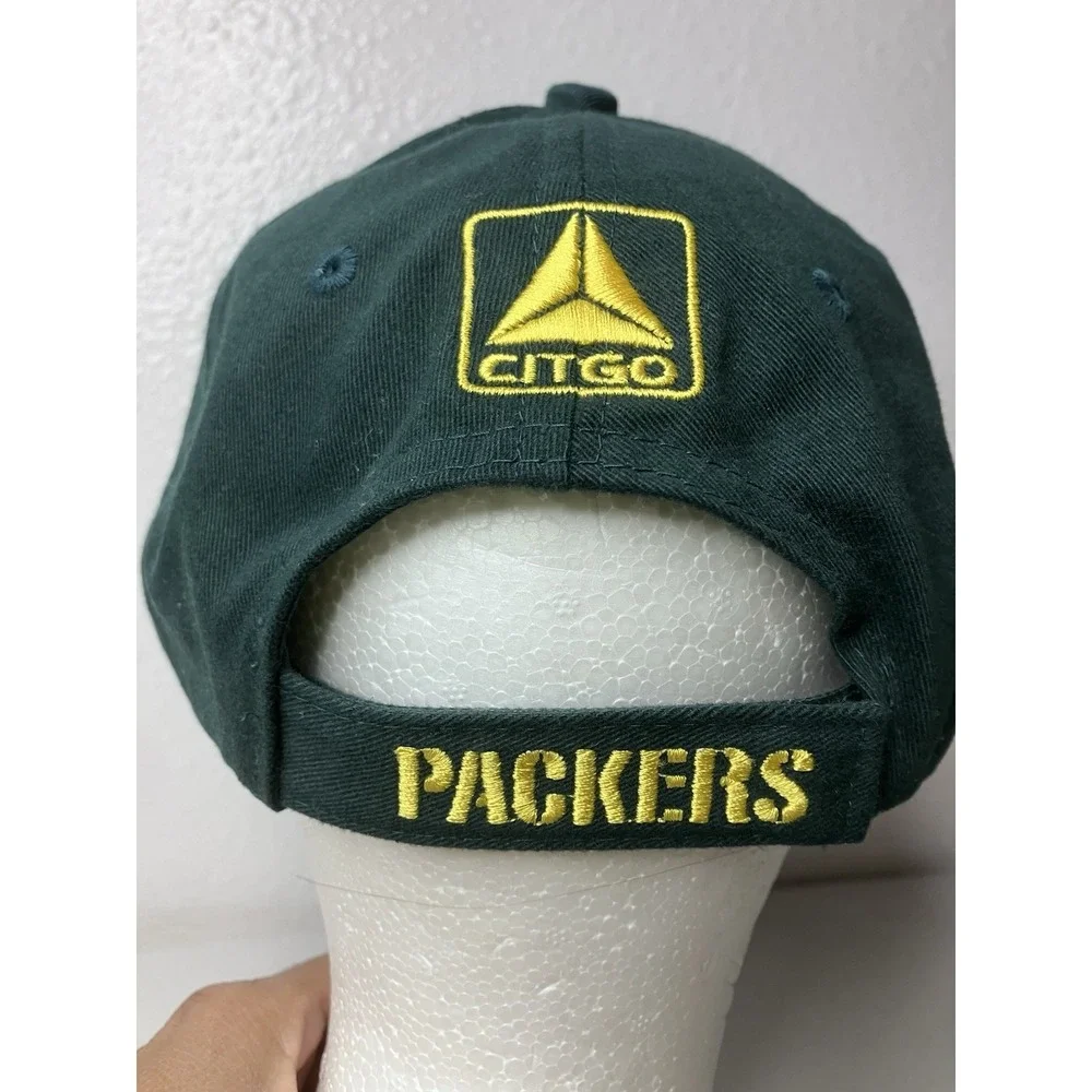 Green Bay Packers Hat Hook & Loop Closure Cap‎ Embroidered Cheese CITGO Promo